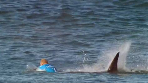 mick fanning shark attack video